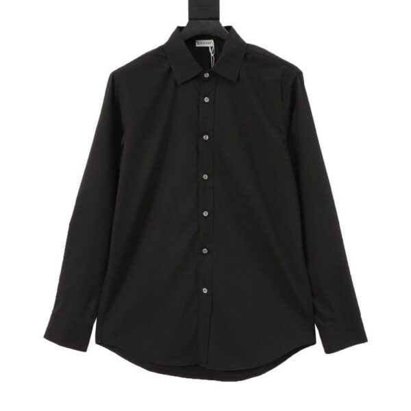 designer,replica,clothing,fake,1:1,lv,luxury,high quality Burberry Embroidered Logo Long Sleeve Shirt(9B19)