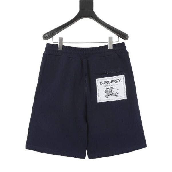 designer,replica,clothing,fake,1:1,lv,luxury,high quality Burberry embroidered warhorse back pocket note shorts (07A8)