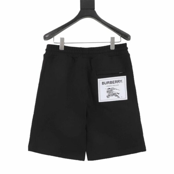 designer,replica,clothing,fake,1:1,lv,luxury,high quality Burberry embroidered warhorse back pocket note shorts (9F90)