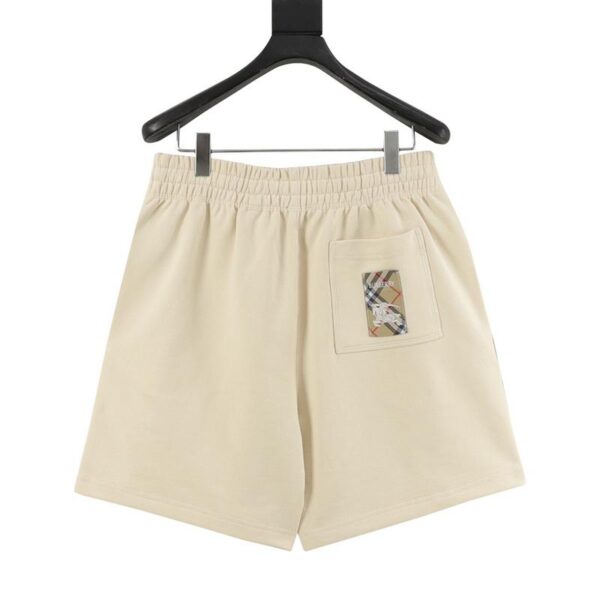 designer,replica,clothing,fake,1:1,lv,luxury,high quality Burberry Check Cotton Back Pocket Patch Shorts (4AB5)