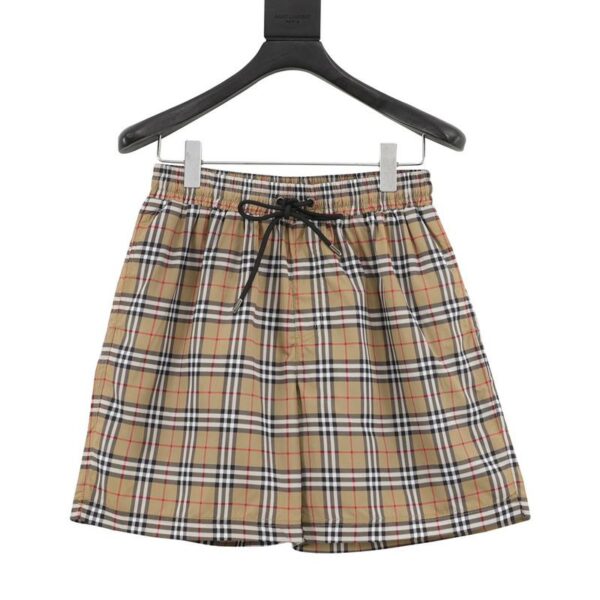 designer,replica,clothing,fake,1:1,lv,luxury,high quality Burberry Classic Check Beach Shorts (15F9)