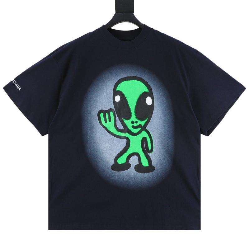 designer,replica,clothing,fake,1:1,lv,luxury,high quality Balenciaga new dissolving smiley alien short sleeves (A754) designer,replica,clothing,fake,1:1,lv,luxury,high quality Balenciaga new dissolving smiley alien short sleeves (A754)