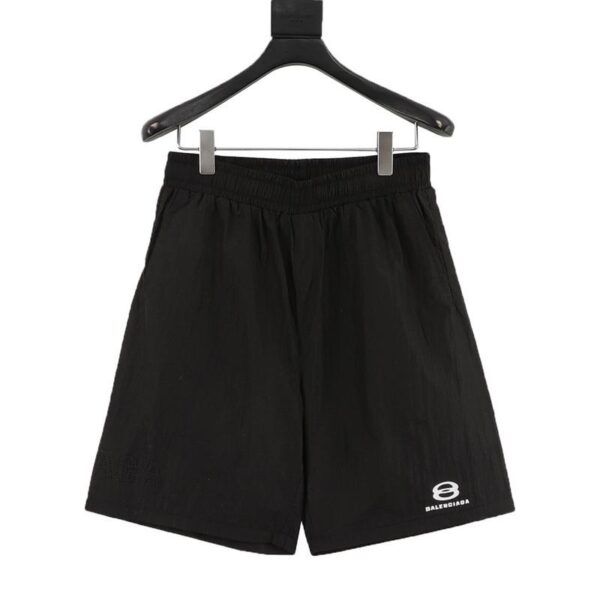designer,replica,clothing,fake,1:1,lv,luxury,high quality Balenciaga Embroidered Logo Shorts(672C)
