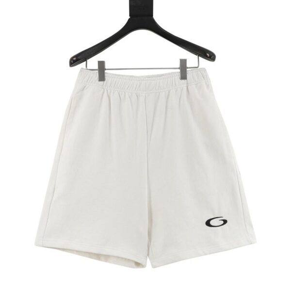 designer,replica,clothing,fake,1:1,lv,luxury,high quality Balenciaga Embroidered Logo Shorts (B01A)