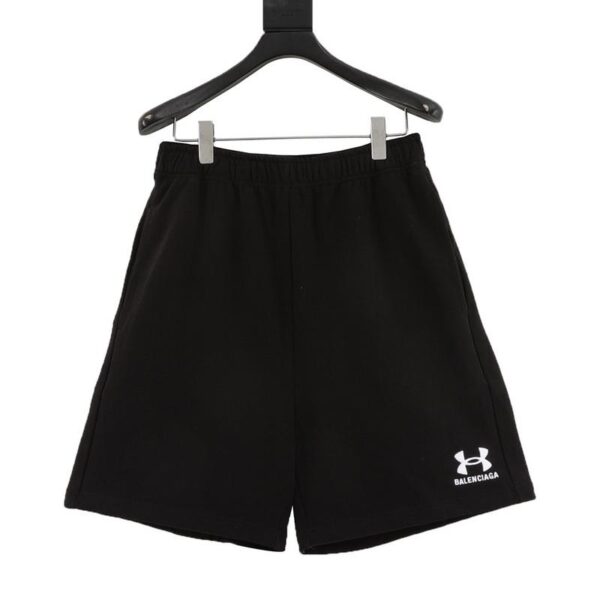 designer,replica,clothing,fake,1:1,lv,luxury,high quality Balenciaga Under Armour co-branded embroidered logo shorts (E40D)