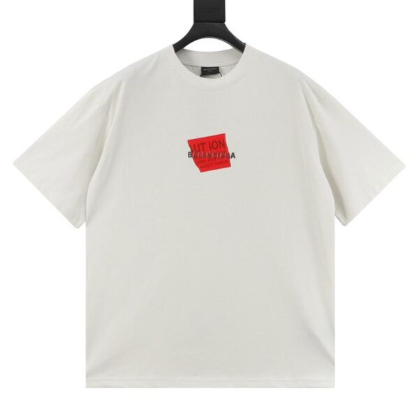 designer,replica,clothing,fake,1:1,lv,luxury,high quality Balenciaga New Tape Letter Short Sleeve T-shirt (9345)