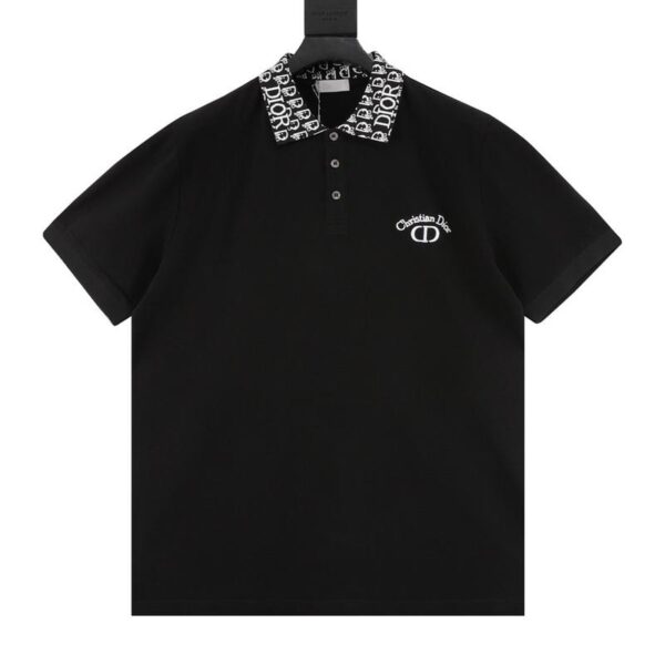 designer,replica,clothing,fake,1:1,lv,luxury,high quality Dior embroidered LOGO short-sleeved POLO shirt (2332)