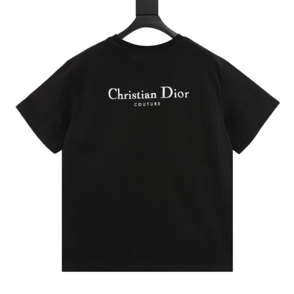 designer,replica,clothing,fake,1:1,lv,luxury,high quality Dior Letter Printed Round Neck Short Sleeves (D628)