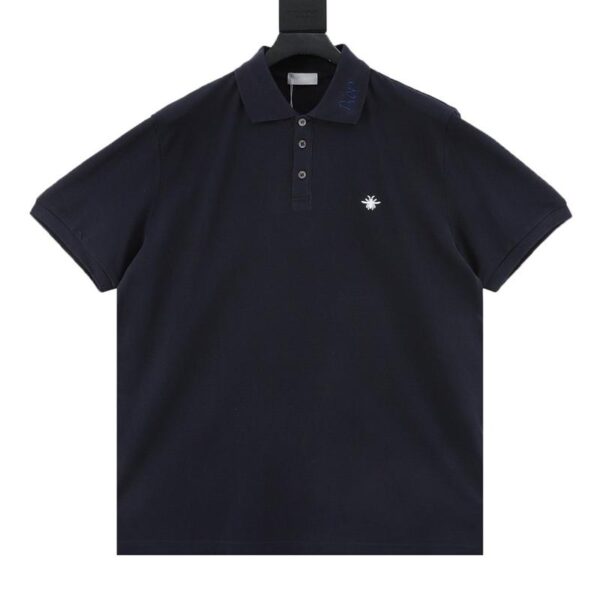 designer,replica,clothing,fake,1:1,lv,luxury,high quality Dior Bee Embroidered LOGO Short Sleeve POLO Shirt (2AAE)