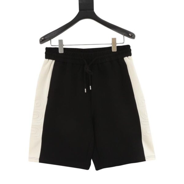 designer,replica,clothing,fake,1:1,lv,luxury,high quality Dior side contrast stitching logo embossed shorts (965B)