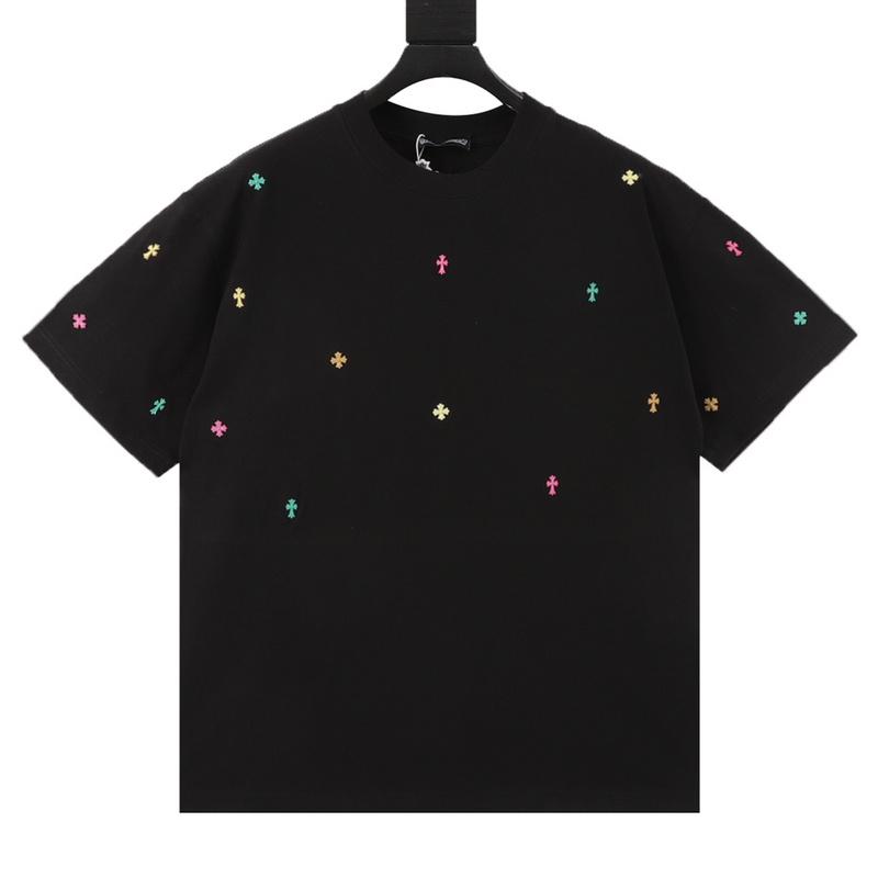 designer,replica,clothing,fake,1:1,lv,luxury,high quality Chrome Hearts colorful rivet cross inlaid short-sleeved T-shirt (9A0A) designer,replica,clothing,fake,1:1,lv,luxury,high quality Chrome Hearts colorful rivet cross inlaid short-sleeved T-shirt (9A0A)