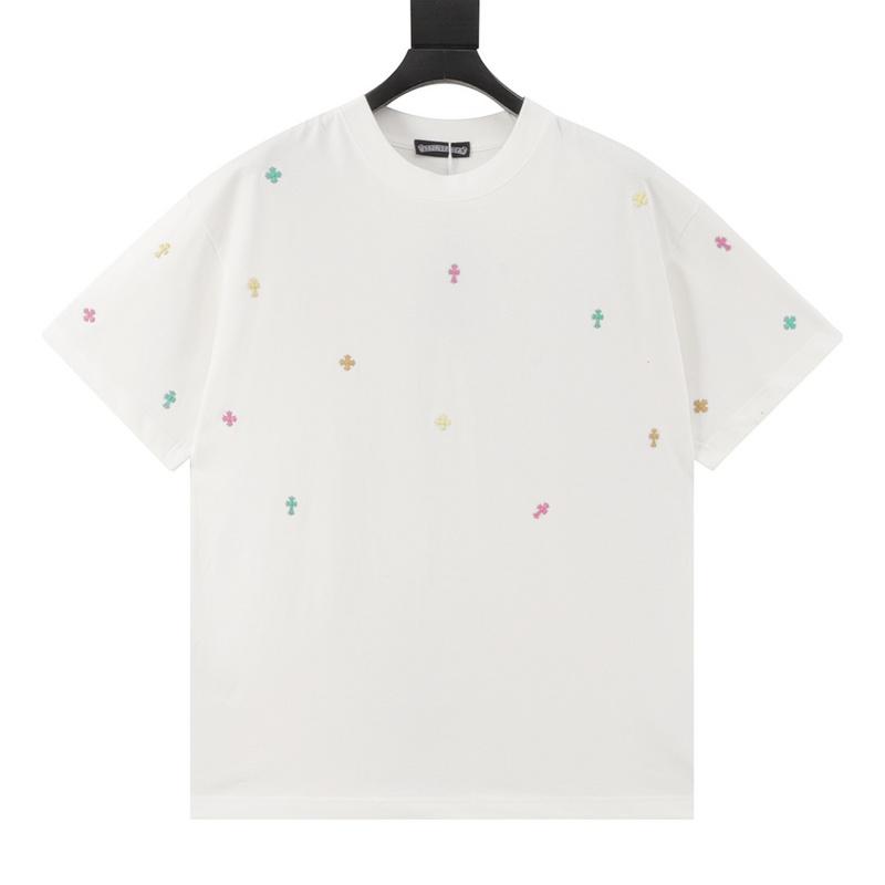 designer,replica,clothing,fake,1:1,lv,luxury,high quality Chrome Hearts colorful rivet cross inlaid short-sleeved T-shirt (D83A) designer,replica,clothing,fake,1:1,lv,luxury,high quality Chrome Hearts colorful rivet cross inlaid short-sleeved T-shirt (D83A)
