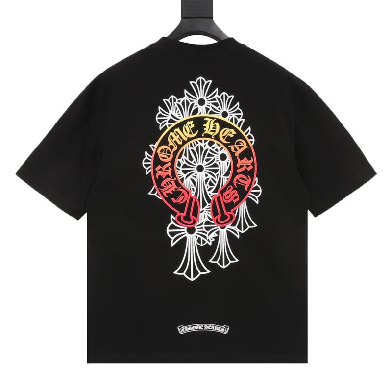 designer,replica,clothing,fake,1:1,lv,luxury,high quality Chrome Hearts Gradient Horseshoe Cross Printed Short Sleeves (E11A) designer,replica,clothing,fake,1:1,lv,luxury,high quality Chrome Hearts Gradient Horseshoe Cross Printed Short Sleeves (E11A)