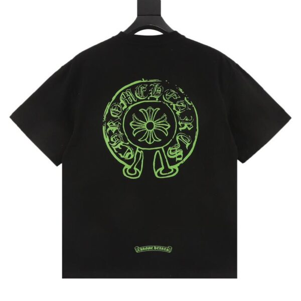 designer,replica,clothing,fake,1:1,lv,luxury,high quality Chrome Hearts Back Printed Round Neck Short Sleeves(1733)