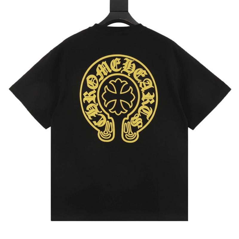 designer,replica,clothing,fake,1:1,lv,luxury,high quality Chrome Hearts Back Printed Round Neck Short Sleeves (9DA6)