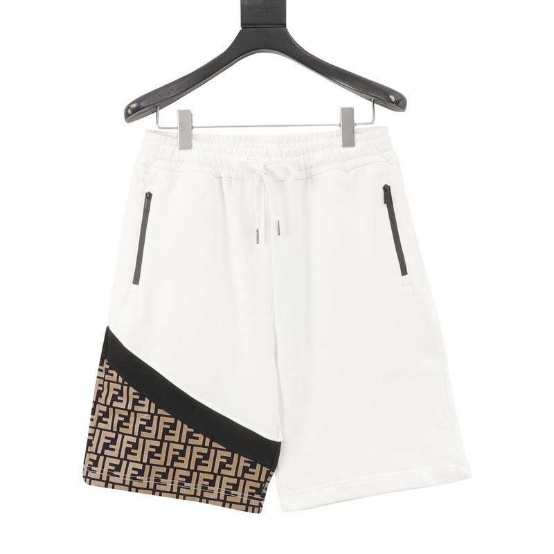 designer,replica,clothing,fake,1:1,lv,luxury,high quality Fendi Double F printed shorts (C4D1)