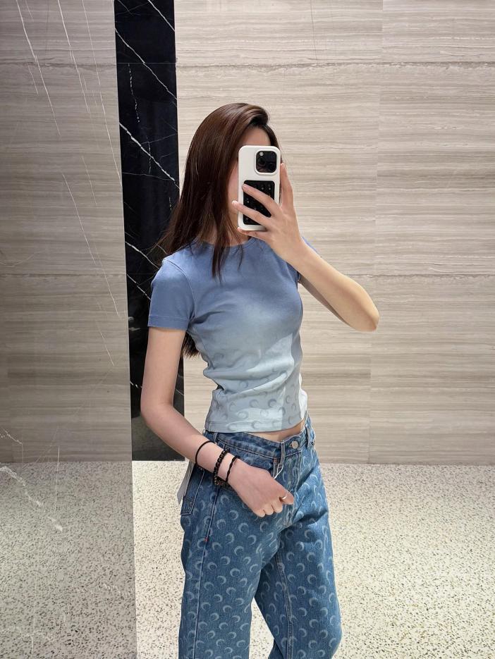designer,replica,clothing,fake,1:1,lv,luxury,high quality Marine Serre Spring/Summer New Crescent Print Gradient Short Sleeve T-shirt designer,replica,clothing,fake,1:1,lv,luxury,high quality Marine Serre Spring/Summer New Crescent Print Gradient Short Sleeve T-shirt
