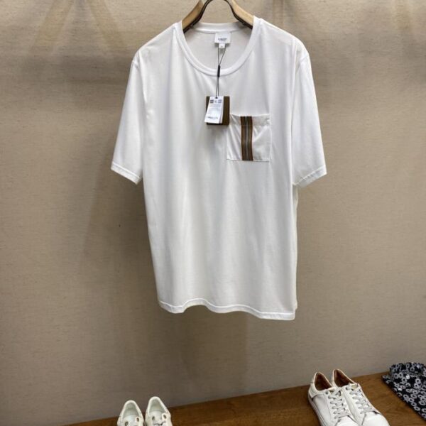 designer,replica,clothing,fake,1:1,lv,luxury,high quality Burberry Mercerized Cotton Short Sleeve T-Shirt (F0RV4)