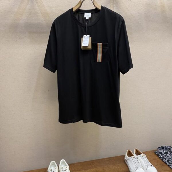 designer,replica,clothing,fake,1:1,lv,luxury,high quality Burberry Mercerized Cotton Short Sleeve T-Shirt (RFTJR)