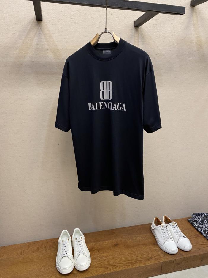 designer,replica,clothing,fake,1:1,lv,luxury,high quality Balenciaga black double B printed short sleeves (M6ZFD) designer,replica,clothing,fake,1:1,lv,luxury,high quality Balenciaga black double B printed short sleeves (M6ZFD)