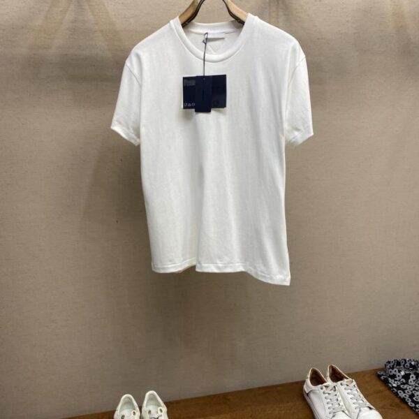 designer,replica,clothing,fake,1:1,lv,luxury,high quality Prada PA woolen triangle round neck short sleeves (Q0CPZ)