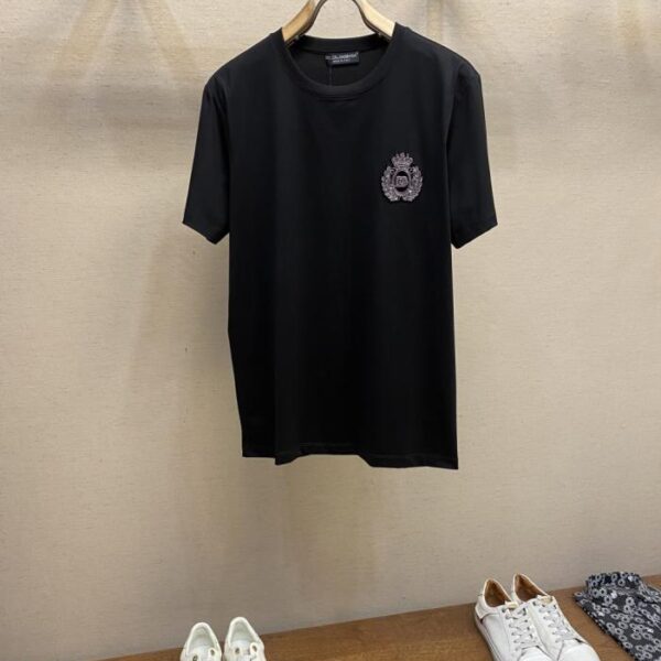 designer,replica,clothing,fake,1:1,lv,luxury,high quality DG new cotton stretch cotton fabric short-sleeved T-shirt (FPCDE)