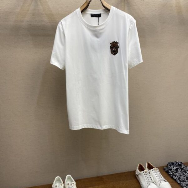 designer,replica,clothing,fake,1:1,lv,luxury,high quality DG new cotton stretch cotton fabric short-sleeved T-shirt (RSBR3)