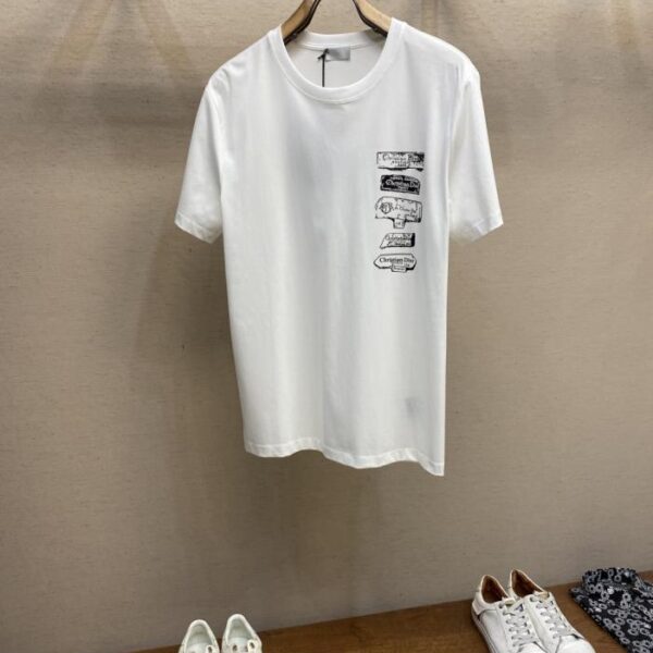 designer,replica,clothing,fake,1:1,lv,luxury,high quality Dior new pure cotton stretch cotton fabric short-sleeved T-shirt (4VDL7)