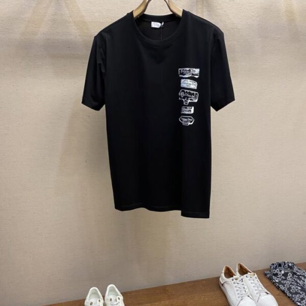 designer,replica,clothing,fake,1:1,lv,luxury,high quality Dior new cotton stretch cotton fabric short-sleeved T-shirt (XS3YN)