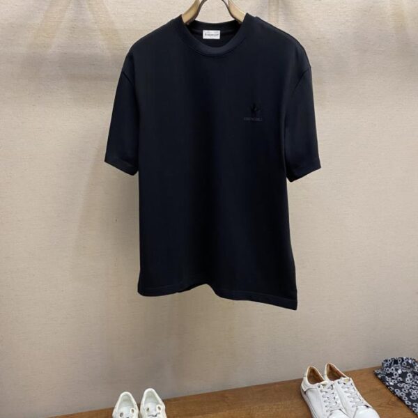 designer,replica,clothing,fake,1:1,lv,luxury,high quality Moncler new cotton stretch cotton fabric short-sleeved T-shirt (Y9MP3)