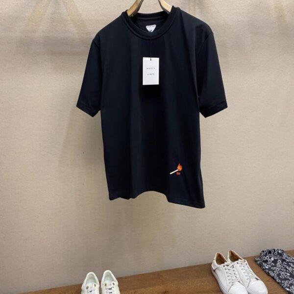 designer,replica,clothing,fake,1:1,lv,luxury,high quality BV Little Match Embroidered Round Neck Short Sleeve T-shirt (UU6YZ)