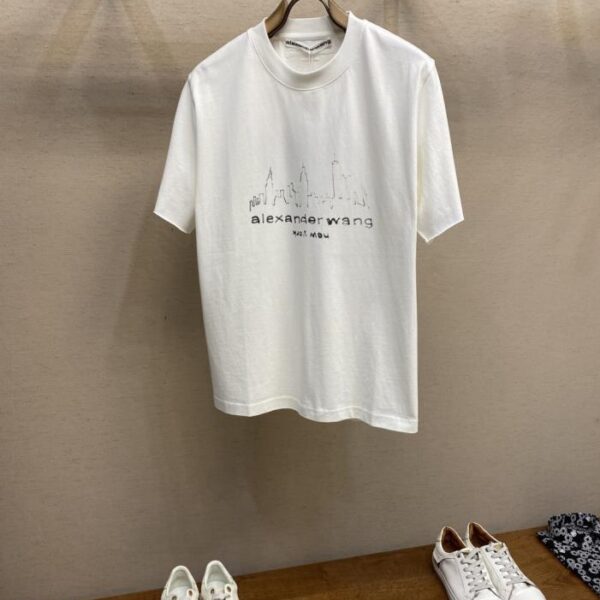 designer,replica,clothing,fake,1:1,lv,luxury,high quality Alexander Wang Super Soft Washed Fabric T-Shirt (3SENO)