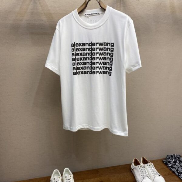 designer,replica,clothing,fake,1:1,lv,luxury,high quality Alexarder Wang City Limited Edition Classic Barrage 3D Suede Printed T-shirt (G83VM)