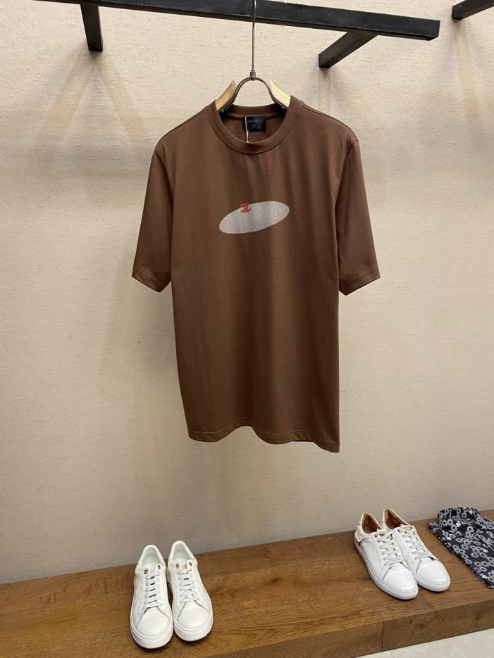 designer,replica,clothing,fake,1:1,lv,luxury,high quality CHANEL CH Brown UFO Print Short Sleeve T-Shirt (D2JWD) designer,replica,clothing,fake,1:1,lv,luxury,high quality CHANEL CH Brown UFO Print Short Sleeve T-Shirt (D2JWD)