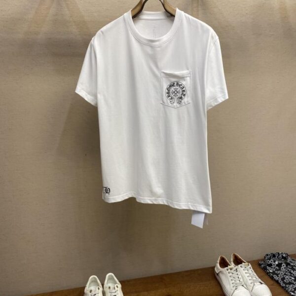 designer,replica,clothing,fake,1:1,lv,luxury,high quality Chrome Hearts new loose cotton round neck short sleeves unisex (1AZ9B)