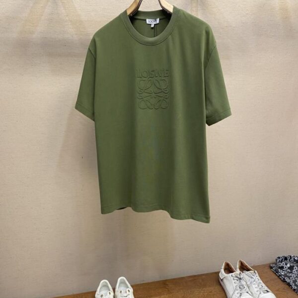 designer,replica,clothing,fake,1:1,lv,luxury,high quality Loewe Spring/Summer Collection Stir-Fried Washed Cotton Short Sleeve T-Shirt (8V4XP)