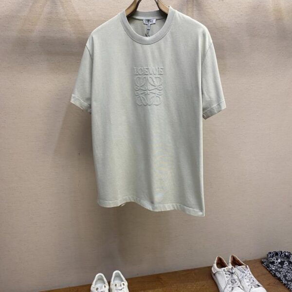 designer,replica,clothing,fake,1:1,lv,luxury,high quality Loewe Spring/Summer Collection Stir-Fried Washed Cotton Short Sleeve T-Shirt (LB48P)