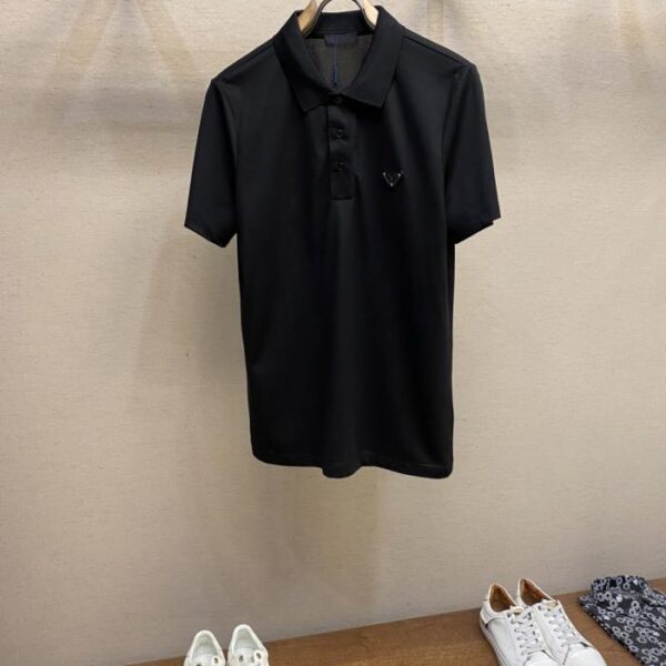 designer,replica,clothing,fake,1:1,lv,luxury,high quality Prada new pure cotton stretch cotton fabric short-sleeved T-shirt (CLVUH)