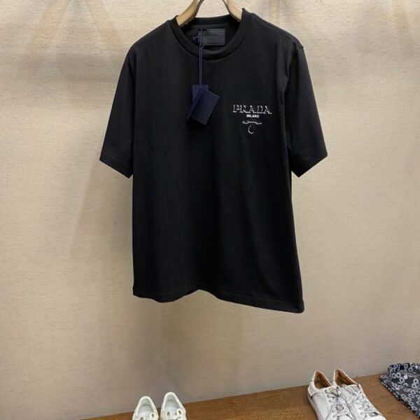 designer,replica,clothing,fake,1:1,lv,luxury,high quality Prada Oversize Cotton T-shirt (KBCJV)