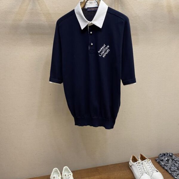 designer,replica,clothing,fake,1:1,lv,luxury,high quality LV Early Fall Sailor Style Lapel Polo T-shirt (RELVQ)