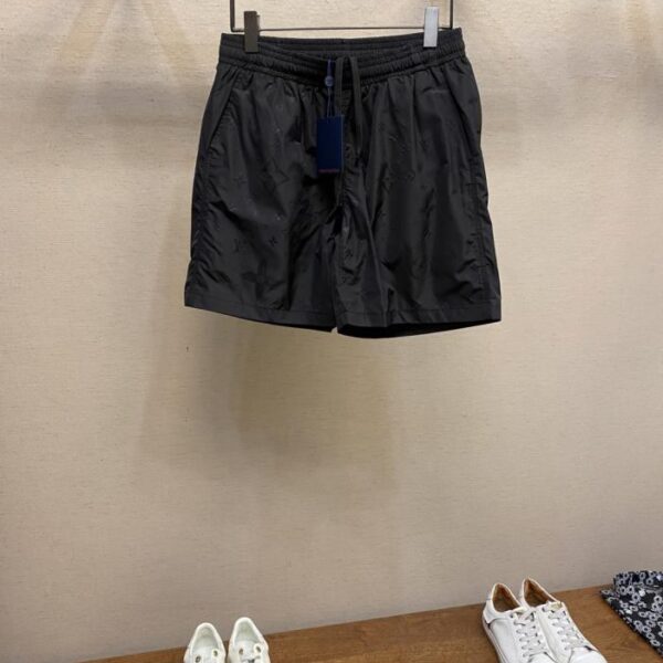 designer,replica,clothing,fake,1:1,lv,luxury,high quality LV monogram full print nylon fabric shorts Beach pants (837GY)