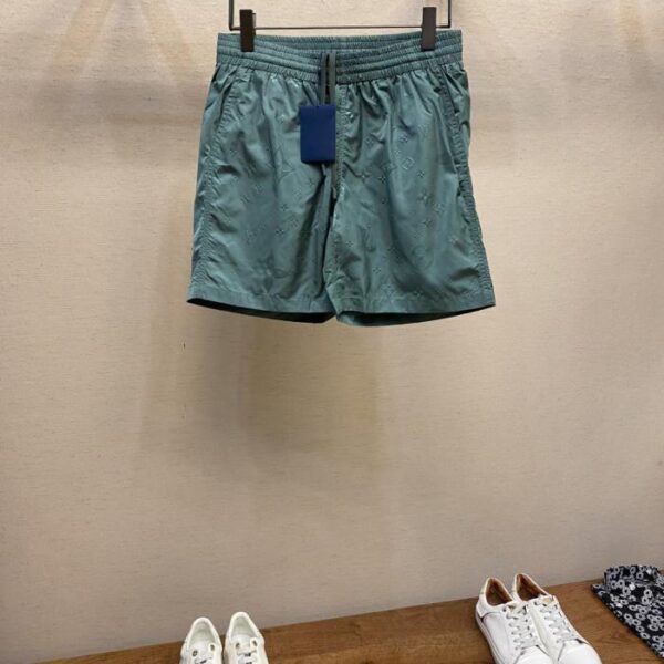 designer,replica,clothing,fake,1:1,lv,luxury,high quality LV monogram full print nylon fabric shorts Beach pants (BT1LM)