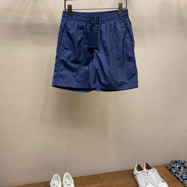 designer,replica,clothing,fake,1:1,lv,luxury,high quality LV monogram full print nylon fabric shorts Beach pants (R9T8W)