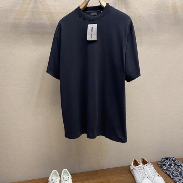 designer,replica,clothing,fake,1:1,lv,luxury,high quality Balenciaga Back Tape Short Sleeve T-shirt (21X45)