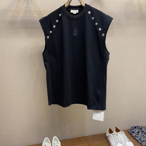 designer,replica,clothing,fake,1:1,lv,luxury,high quality Alexander MCQUEEN New Summer Cotton Vest Unisex (8TT47)