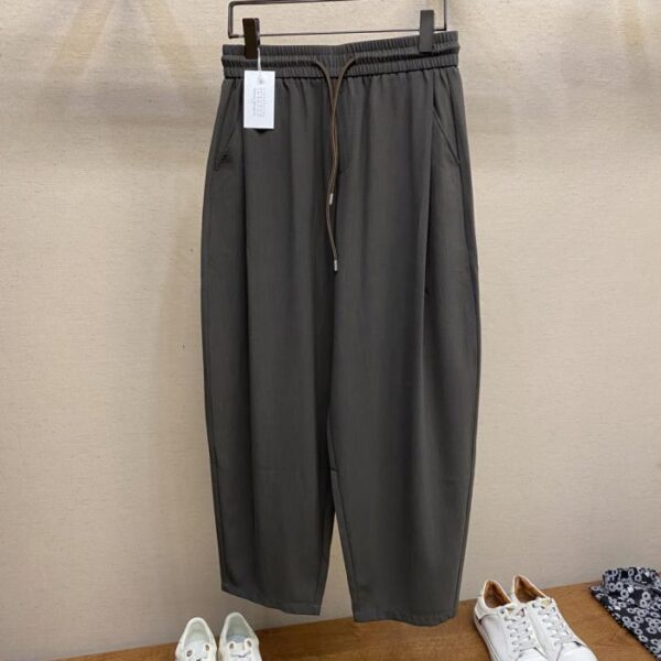 designer,replica,clothing,fake,1:1,lv,luxury,high quality MM6 Margiela Summer Cool Outfits Custom-woven Tencel Linen Pants Casual Pants Pants (68S7A)