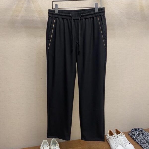 designer,replica,clothing,fake,1:1,lv,luxury,high quality Burberry Black and White Linen Pants (ZZP9G)