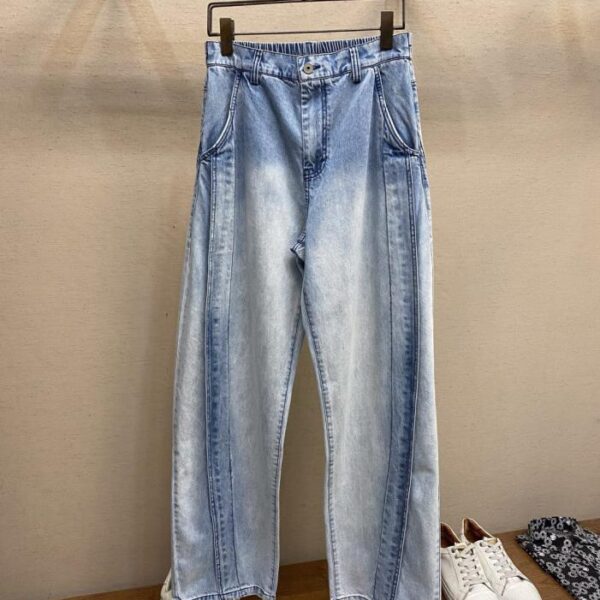 designer,replica,clothing,fake,1:1,lv,luxury,high quality BV gradient wide-leg jeans (Q8O1C)