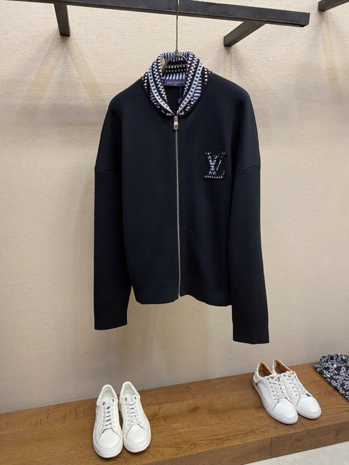designer,replica,clothing,fake,1:1,lv,luxury,high quality LV style coat plaid collar organic cotton knitted bomber jacket (LQNXY) designer,replica,clothing,fake,1:1,lv,luxury,high quality LV style coat plaid collar organic cotton knitted bomber jacket (LQNXY)
