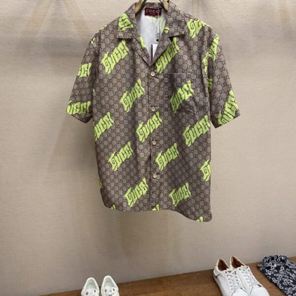 designer,replica,clothing,fake,1:1,lv,luxury,high quality Gucci Early Fall New Arrival Short Sleeve Shirt (JI79T)